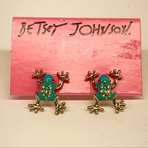 Betsy Johnson Frog Stud Earring